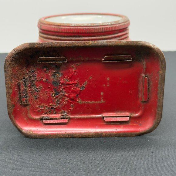 Vintage Red Metal Flashlight Lantern Glass Lens Niagra Junior Guide Light Decor - Picture 6 of 12